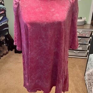 LOGO by Lori Goldstein  Pink Tunic
